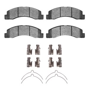 Ford F-250 Brake Pads - Front - R1 Concepts - Semi Met - `99-`05
